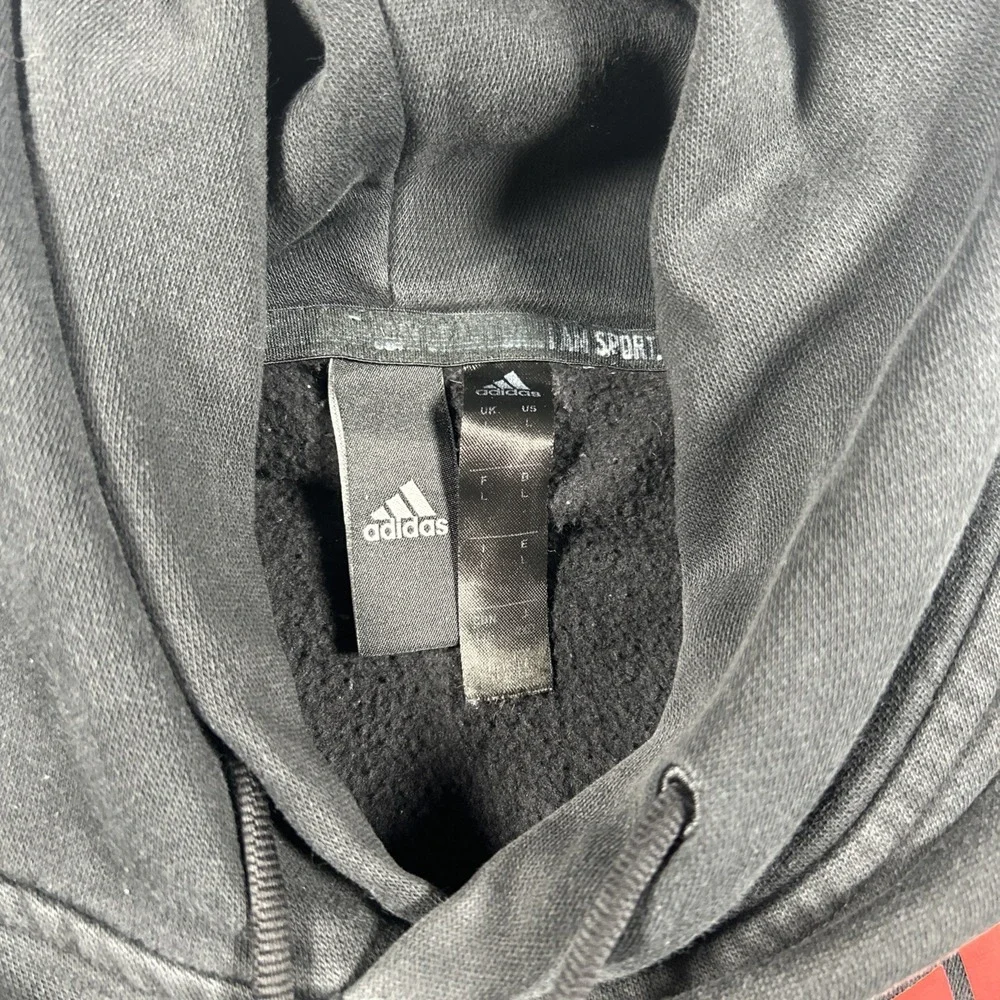 Adidas Urban The Cloud 3 Three Stripes Graphic Hoodie Black size Large Street